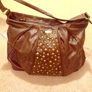 COPY - O'neill rich brown studded handbag